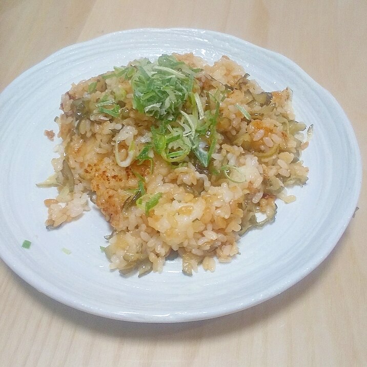 余った漬物チャーハン